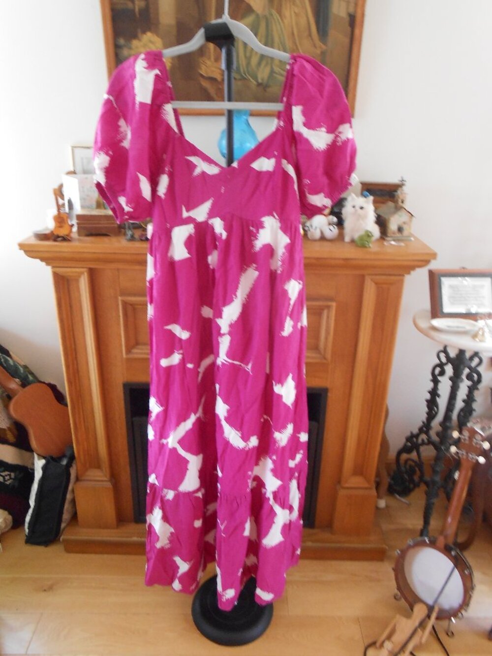 NINE WEST MAXI DRESS-WOMEN'S SIZE SMALL-PINK